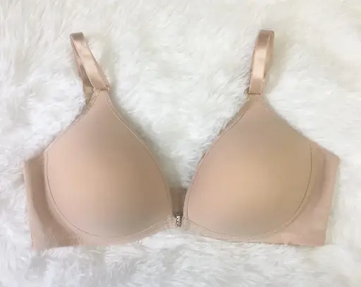 女士米色輕墊聚酯無鋼圈文胸